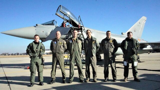 Four Royal Spanish Air Force fighters and their crews arrived to Bulgaria on Monday to carry out joint air policing activities with their Bulgarian counterparts
