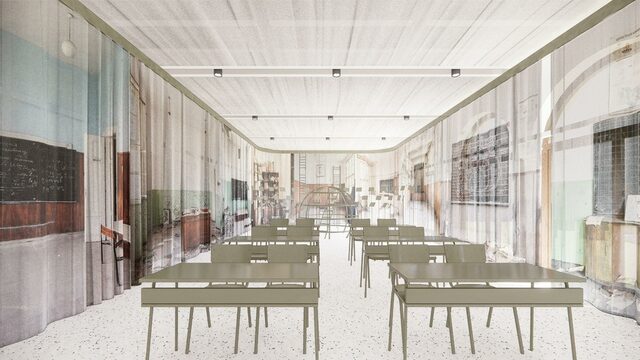 POV architects, visualization project "Education as moving from darkness to light"
