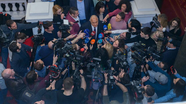 Certainly, Boyko Borissov (in the middle of the picture) and his GERB will have a large enough quota in parliament to have a blocking (or enabling) minority when forming a government.
