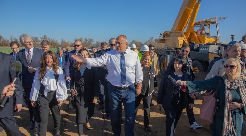 Former Prime Minister Boyko Borissov at the launch of the construction of the Greece-Bulgaria gas interconnector in 2019