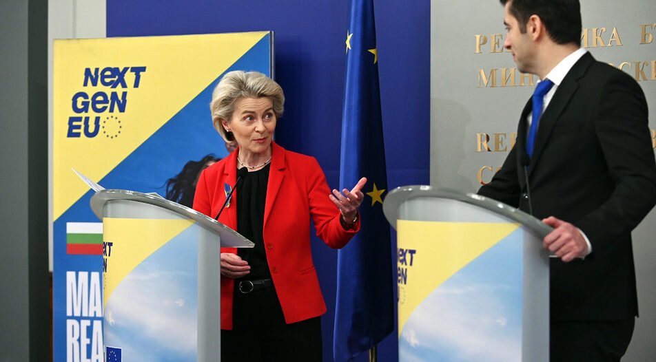 On a visit to Sofia at the start of April EU Commission head Ursula von der Leyen granted the country a long-awaited approval for the 6 billion euros in funding from the EU's stimulus package for Covid recovery