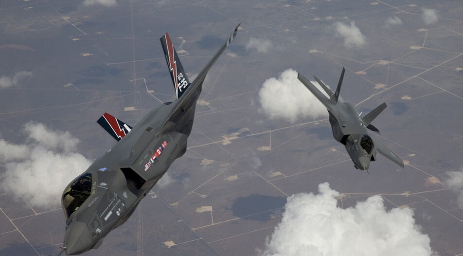 The F-35 Lightning II, also known as the Joint Strike Fighter (JSF), planes arrive at Edwards Air Force Base in California in this May 2010 file photo. The Pentagon on September 22, 2010 said it reached a "fixed-price" agreement with Lockheed Martin Corp for a fourth batch of F-35 fighter jets, wrapping up months of negotiations.