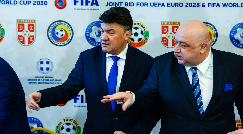 Borislav Mihailov alongside former Sports Minister Krassen Kralev- widely accused for infrastructure corruption
